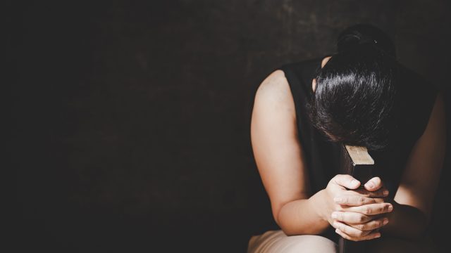 Christian life crisis prayer to god. Woman Pray for god blessing